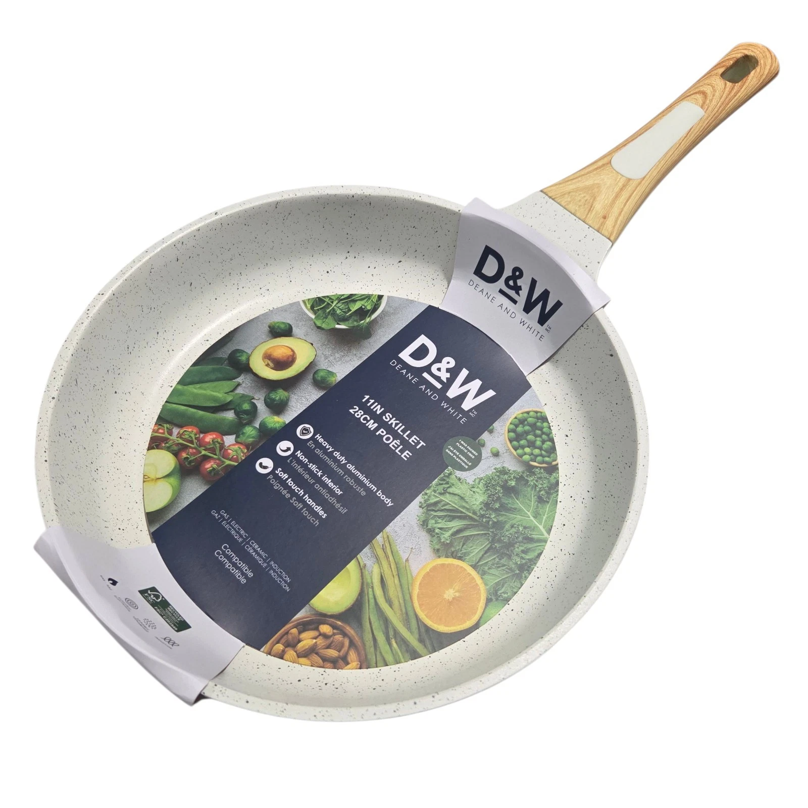 D&W Deane And White Premium Cookware 11in Nonstick Frying Pan Skillet Ivory
Opens in a new window or