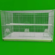 Foldable Stackable Finch Budgie Canary Parakeet Flight Bird Cage x 2 Cage 76cm