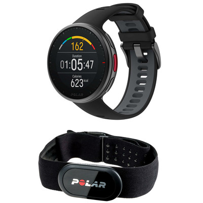 Polar VANTAGE V2 BLACK HR Sportuhr Cardio Fitness Laufuhr GPS inkl H10 Brustgurt