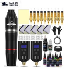 Comprehensive Wireless Tattoo Kit with 2 Batteries - Easy to Use for New Artists