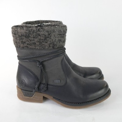 Rieker 79688 Fee Black Women's EU 38 *EXCELL COND!