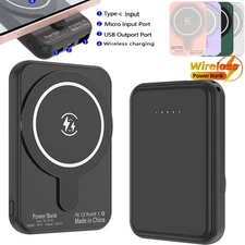 Super 259000mAh Magnetic Power Bank Fast Charger  Portable External Battery USA