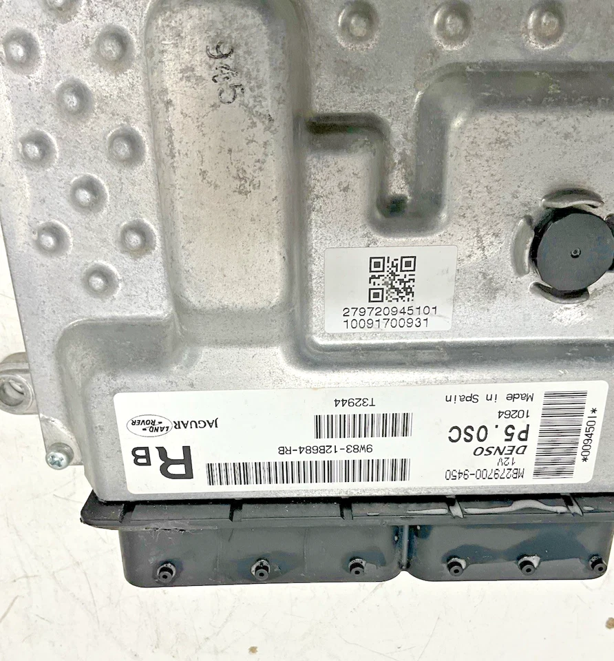 Módulo informático de control del motor Jaguar XF 2011 ECM 9W8312B684RB fabricante original Foto 4 de 4