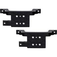 Set of 2 Bumper Face Bar Brackets Retainer Mounting Braces Left & Right Pair