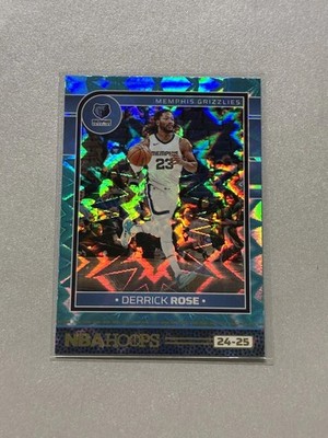 2024-25 Panini Nba Hoops - Derrick Rose #37 Teal Explosion