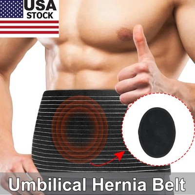 Umbilical Hernia Belt for Men & Women Abdominal Support Binder with Support Pad