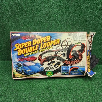 Tyco Slot Car Super Duper Double Looper Lamborghini Race Set