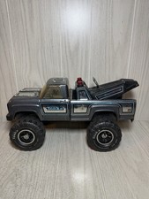 VTG 1970s Tonka 24hr Towing Metallic Gray Tow Truck Metal - 11062 -