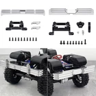 FLYXM 1Set Front & Rear Bumper for 1/18 RC Crawler TRX4M High Trail F150 Upgrade