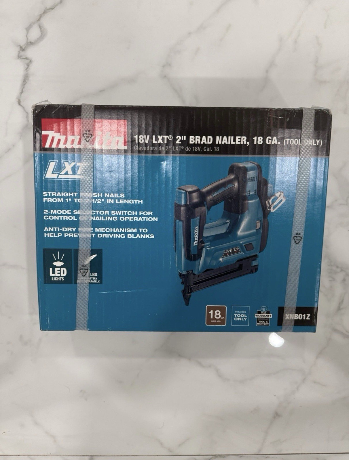 Makita XNB01Z 18V LXT Lithium-Ion Cordless 2" Brad Nailer 18GA Tool Only