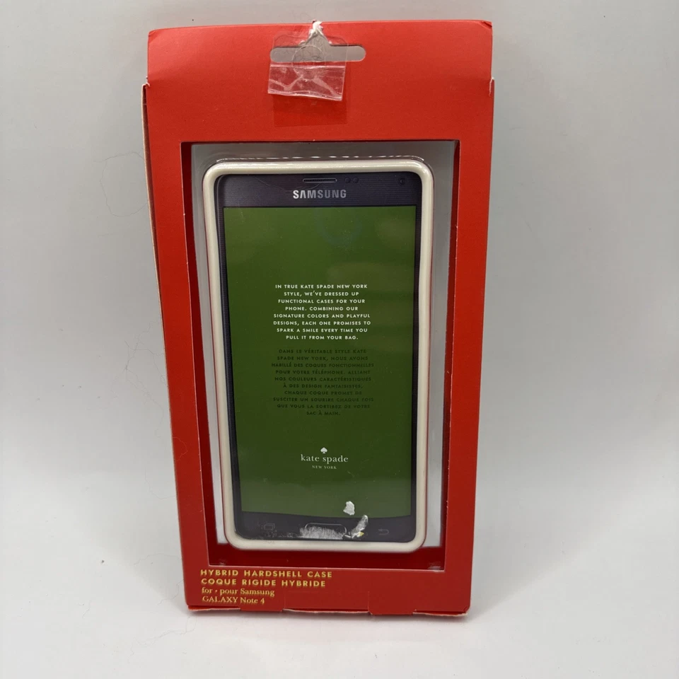 NUEVA Funda Rígida Kate Spade NY Samsung Galaxy Note 5 - RAYAS DIAGONALES DORADAS Foto 2 de 4