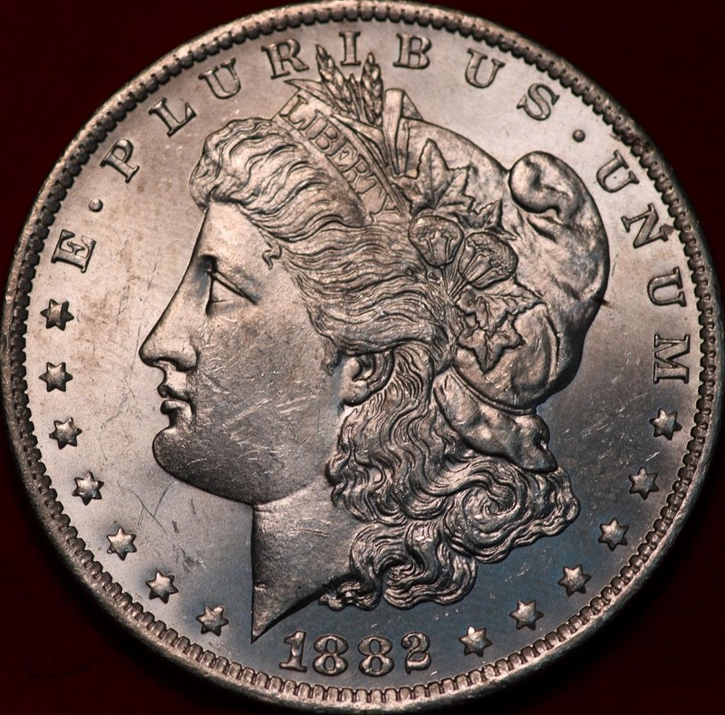 Uncirculated 1882-O New Orleans Mint Silver Morgan Dollar
