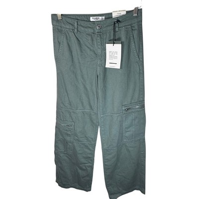 Pull & Bear Olive Green Cargo Pants Women's Low Rise Regular Length NEW