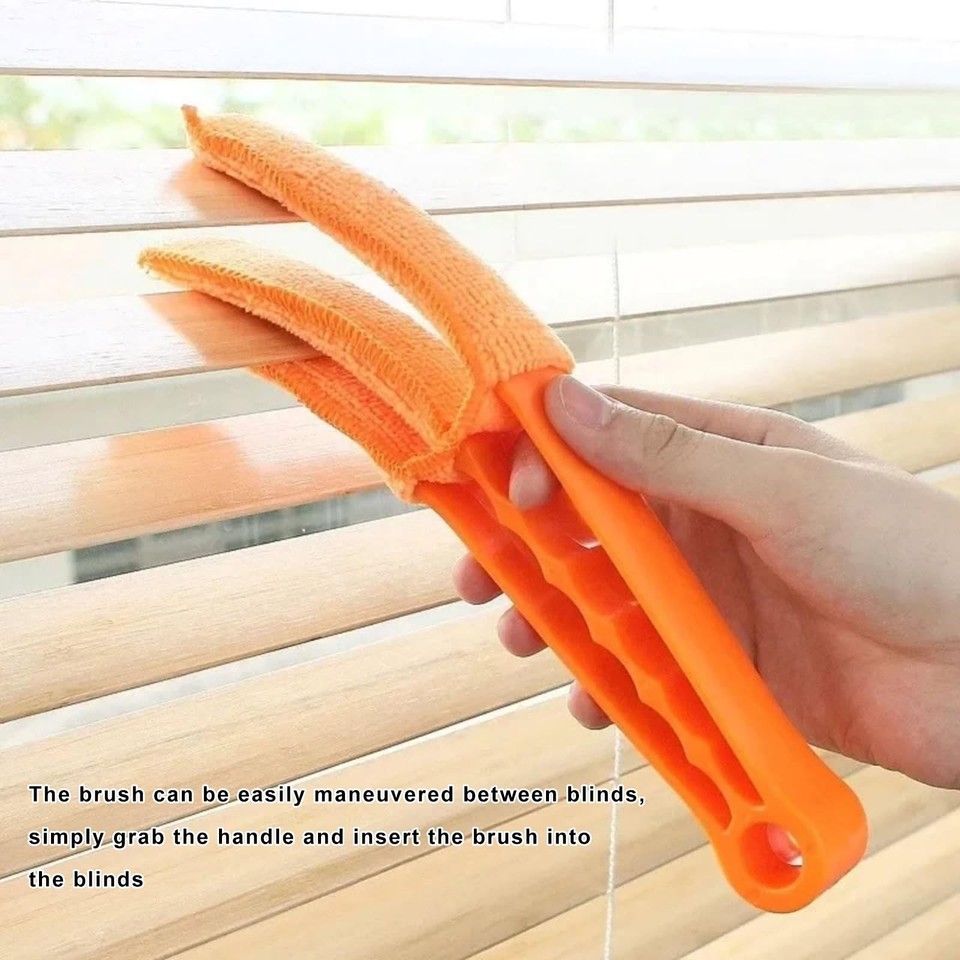 VCYOPN 4 PCS Blind Cleaner Duster Tool, 7 Finger Handheld Window ...