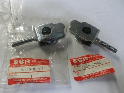 Genuine  NOS PAIR Suzuki DR100, RM80, SP100 1983-1990, CHAIN ADJ  61410-05250
