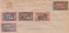 LOT 5 timbres SENEGAL 1914 ColonieOblitéréss Françaises
