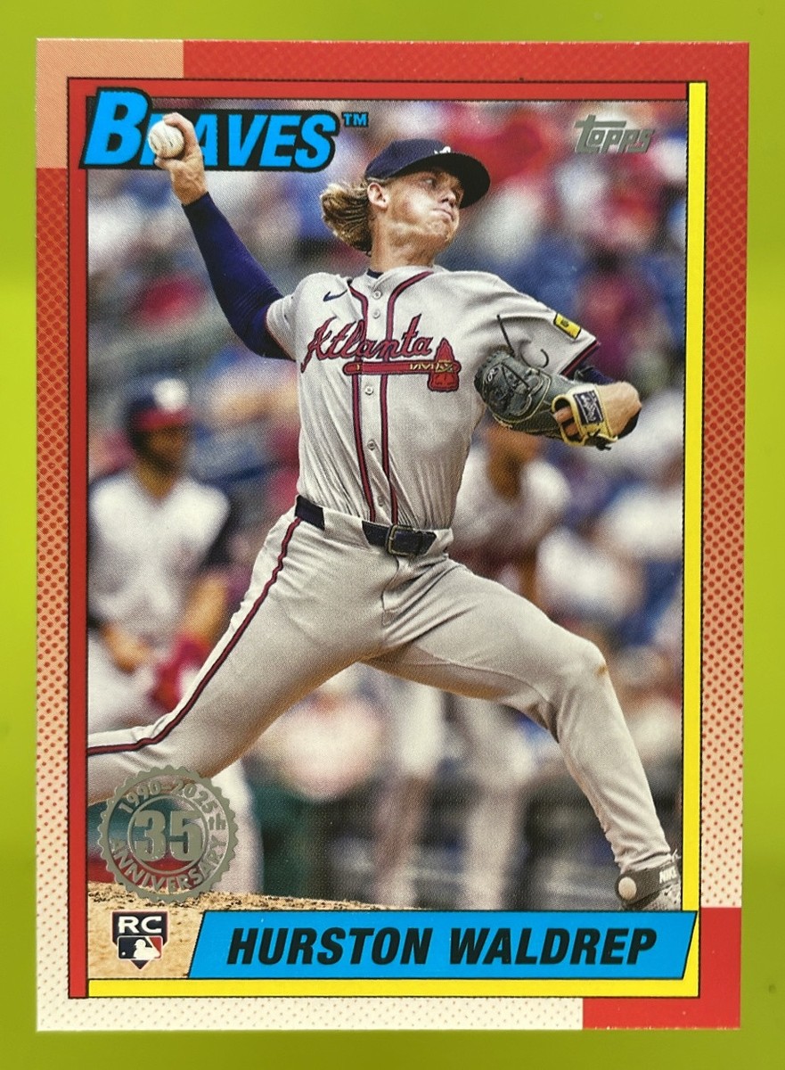 toops 2025 HURSTON WALDREP投手 オートグラフカード 2025 Topps Hurston Waldrep 1990 Topps Baseball 35th