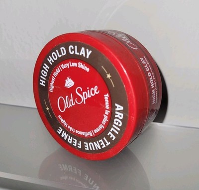Old Spice HIGH HOLD Hair Styling Clay Very Low Shine - 2.22 oz each - 1-PACK