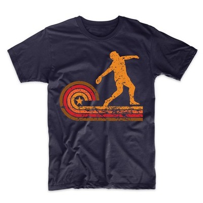Men's Discus Throw Shirt - Retro Style Discus Silhouette Discus Throw T-Shirt