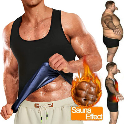 Men's Waist Trainer Sauna Vest Weight Loss Tops Heat Trapping