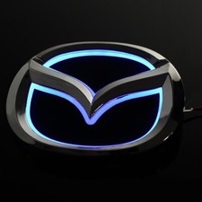 Blue 5d Led Car Tail Logo Badge Emblem Light Lamp For Mazda8 Cx7 Mazda3 Mazda2