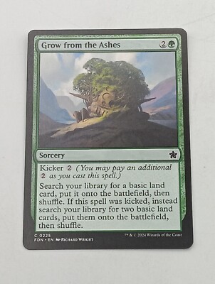 Magic the Gathering Einzelkarte Grow from the Ashes bespielt