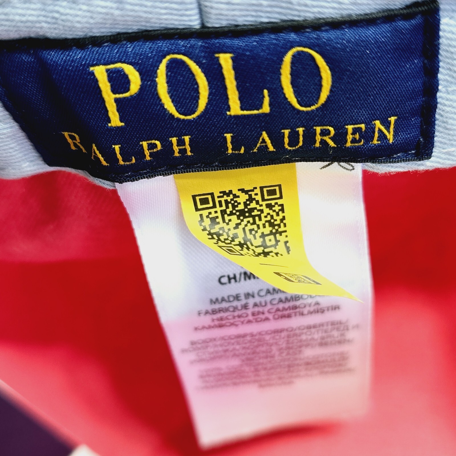 Nuovo Polo Ralph Lauren Cappello da pescatore chino rosso rosa da uomo Pony Logo Twill S M NWT