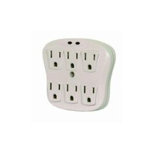 Satco 6 Outlet Plug In Surge Protector Cd/1 model number 91-223-SAT