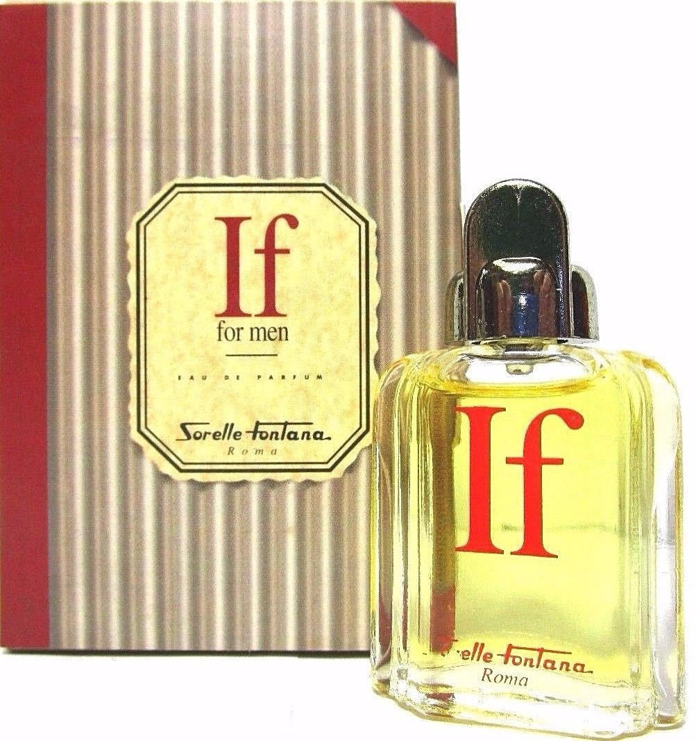 SORELLE FONTANA IF FOR MEN Eau De Parfum MINI 0.17 Oz / 5 ml RARE