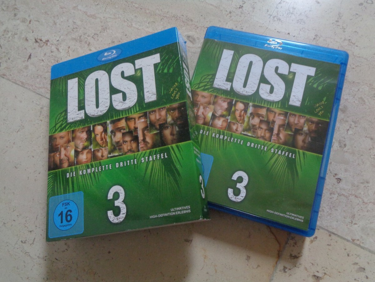 LOST Season 3 Blu-Ray LTD slipcover Matthew Fox Evangeline Lilly