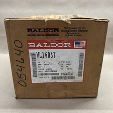 Baldor-Reliance VL1406T Motor, 3Hp, 3450Rpm, 1Ph, 60Hz, 182TC, Open