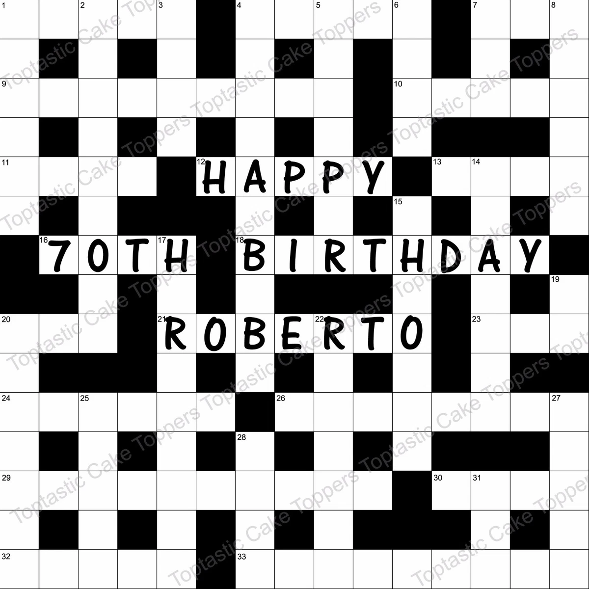 Top 132+ cake topper crossword awesomeenglish.edu.vn