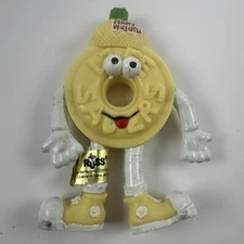 Vintage Russ Yellow Pineapple Life Saver's PVC Figure Bendable Hard To Find Rare