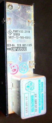 R&S XT 2000 UHF ODBIORNIK RADIOWY 5821-12-165-9313 XF-107 S30 FILTR KWARCOWY ODBIORNIK Y - Zdjęcie 3 z 6