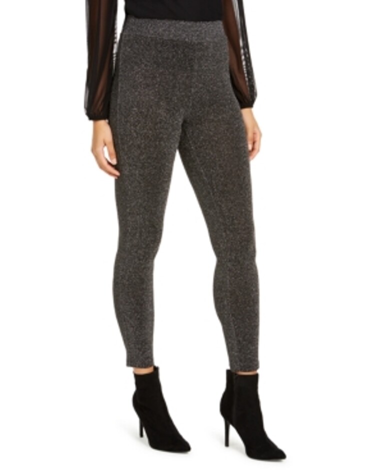 ALTRA Thalia Sodi Leggings Donna Metallizzati Nero Argento S