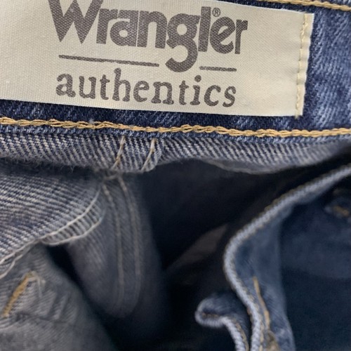 Wrangler Jeans Size 42x29 Dark Wash Denim Straight Leg Mens Pants - Picture 3 of 5