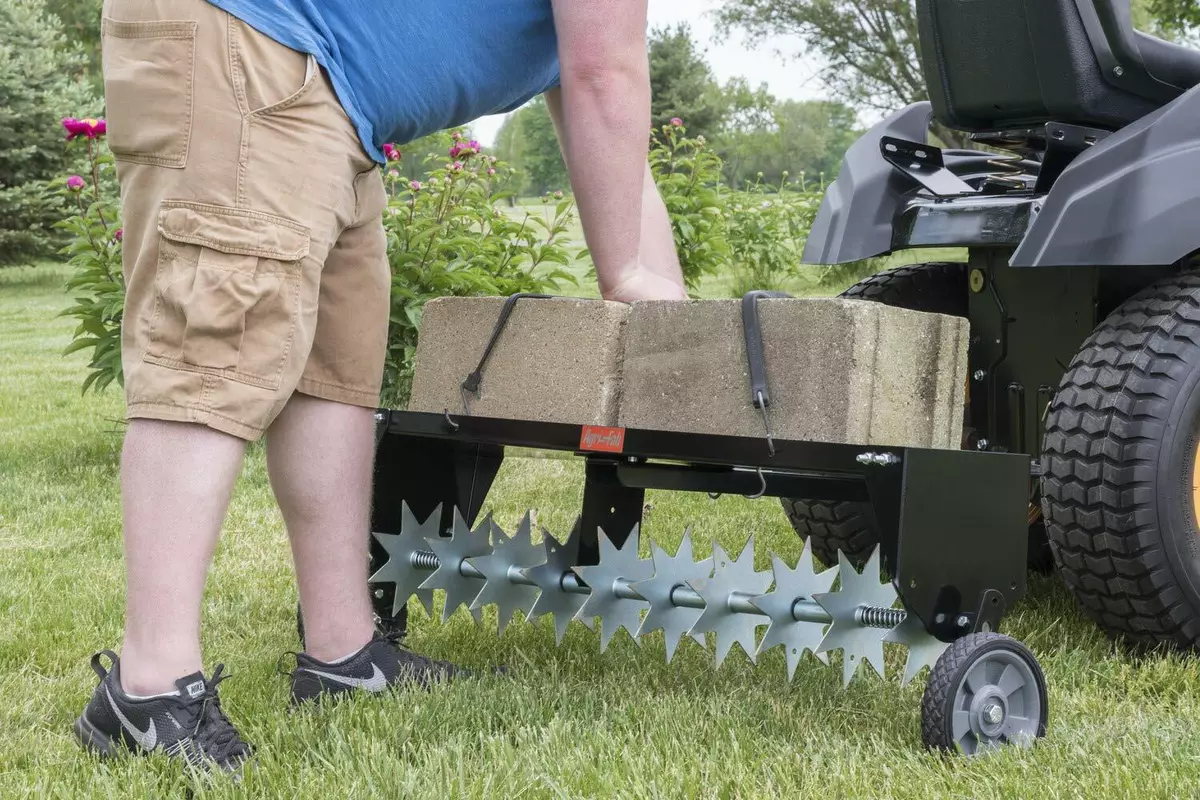 Pull behind lawn mower aerator new arrivals