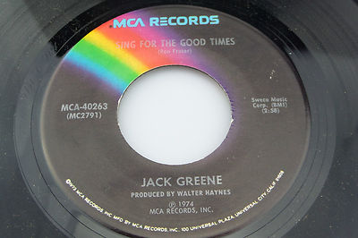 Jack Greene: Sing for the Good Times / Something Seems to Fall.. [Unplayed Copy]