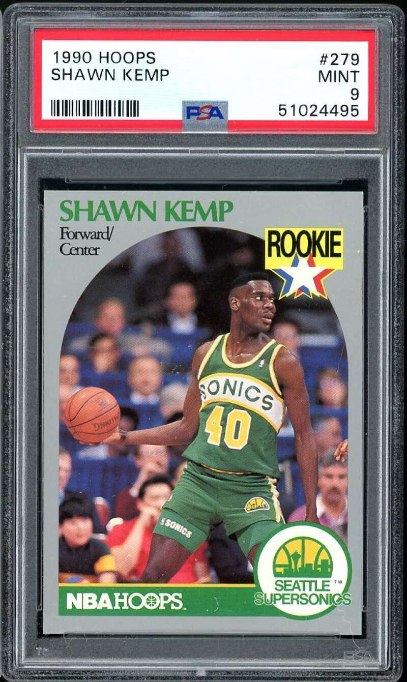 Shawn Kemp Rookie Card 1990-91 Hoops #279 PSA 9 | eBay