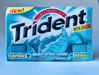 Vintage 2004 Cadbury TRIDENT Gum Pack SEALED candy container