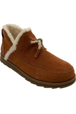 Muk Luks Water-Repellent Suede Slip-On Winter Shoes Ziggy Chestnut