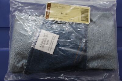 Longaberger Denim Blue Jeans Bagel Basket Over the Edge Liner #20218165 - NEW