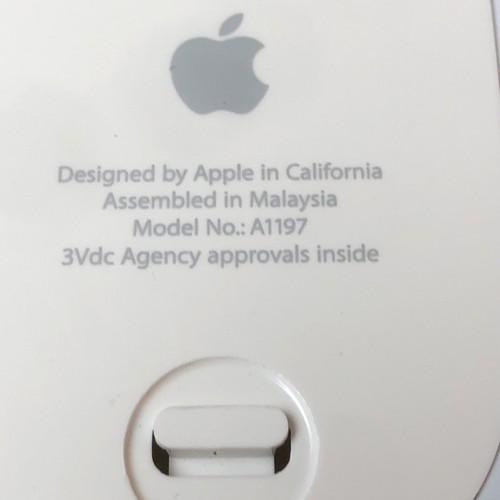 Apple Wireless Bluetooth Mighty Mouse Model A1197 White Genuine OEM - Picture 4 of 10
