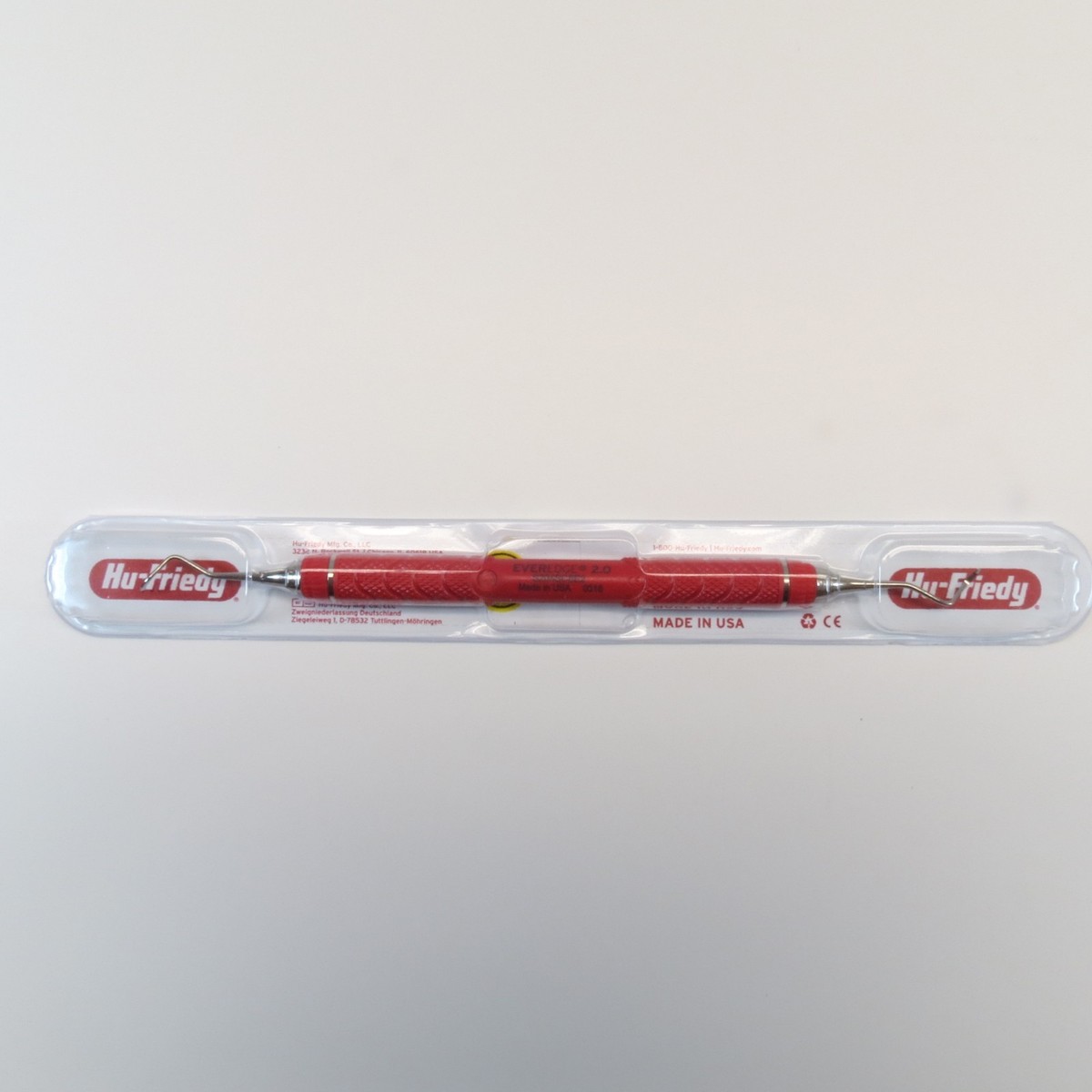 Hu-Friedy スケーラー Hu-Friedy S204SC8E2 204S Sickle Scaler, 8 Resin Red Color
