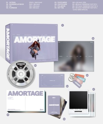 BLACKPINK JISOO AMORTAGE 1st Mini Album EXCLUSIVE EDITION 2 Ver
