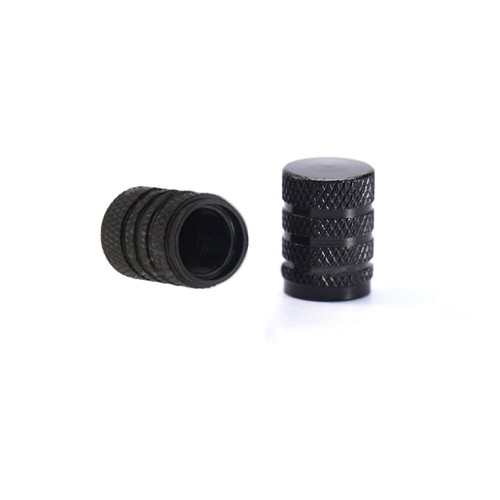 4x BLACK Aluminum Alloy Car Tire Rim Valve Stem Wheel Dust Cap Cover Accessories - Picture 9 of 9