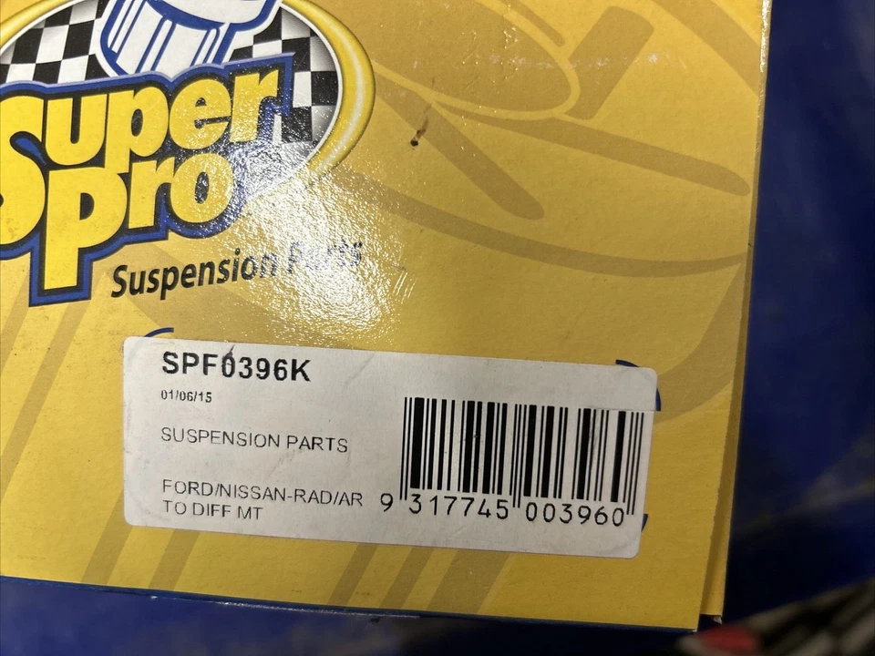 SUPER PRO SPF0396K Front Radius Arm to Diff Bushes fits FORD/ NISSAN MODELS #H16 - image 4 of 4