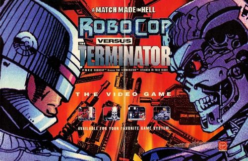 Robocop vs The Terminator Sega Genesis Super Nintendo SNES Ad Art Print Poster
