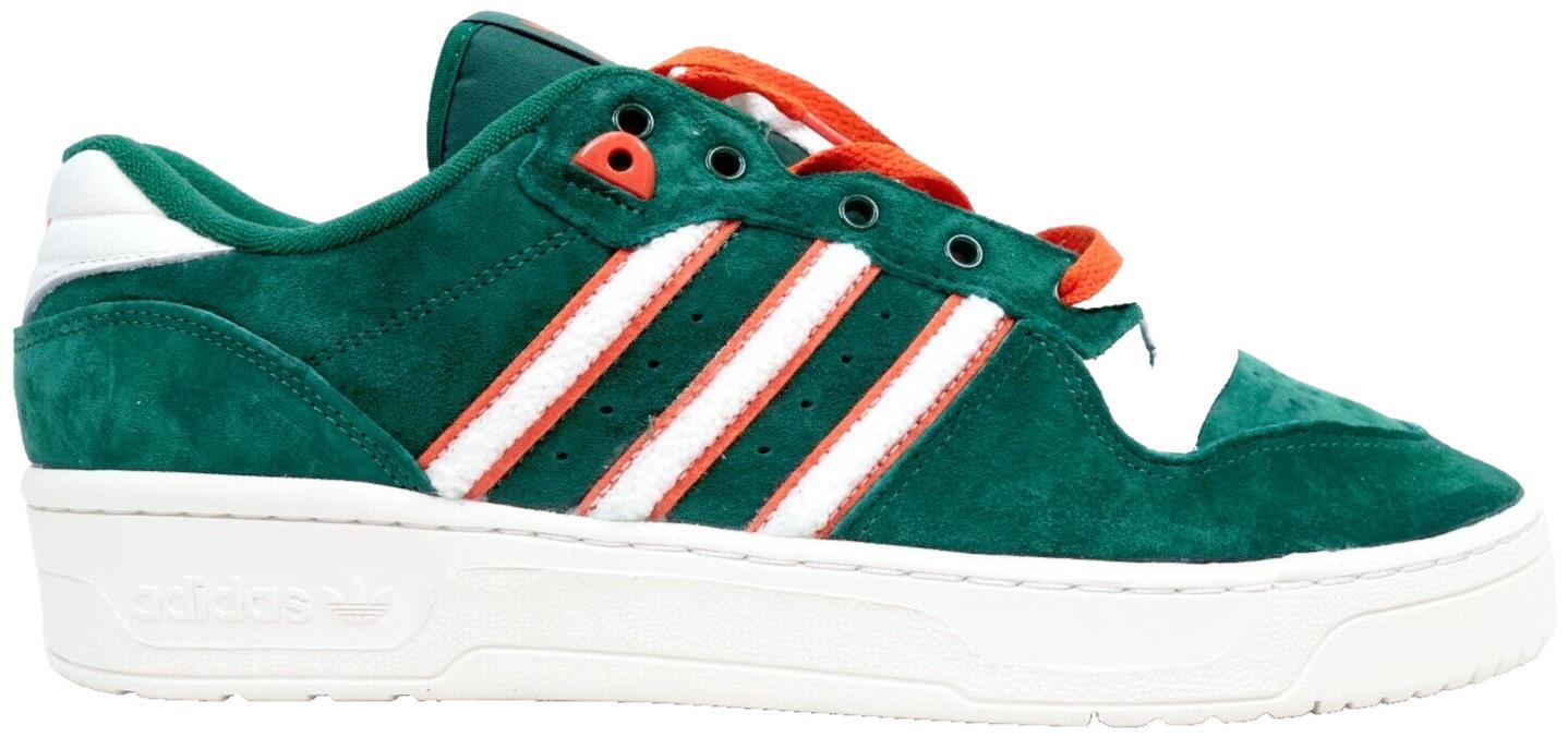 Size 9 Adidas Rivalry Low Collegiate Pack Miami Green White Mens Sneakers IE7703 Addidas rivalry low green collegiate pack - | Mercari main image 3