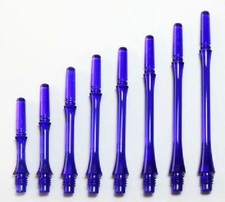COSMO FIT SHAFT GEAR SLIM-SPINNING DART SHAFTS - CLEAR DARK BLUE - SET OF 3